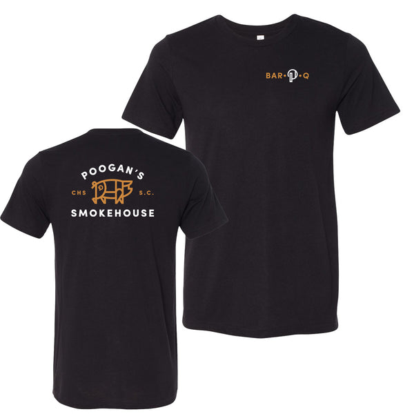 Poogan’s Smokehouse Unisex Bar•P•Q T-Shirt (Servers / Hosts / Bartenders / Server Assistants / Food Runners)