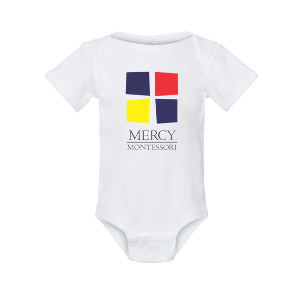 Mercy Montessori Logo - Baby One Piece