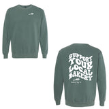 Bakes By Lo - Whisk Support Local Bakery - Unisex Comfort Colors Sweatshirt