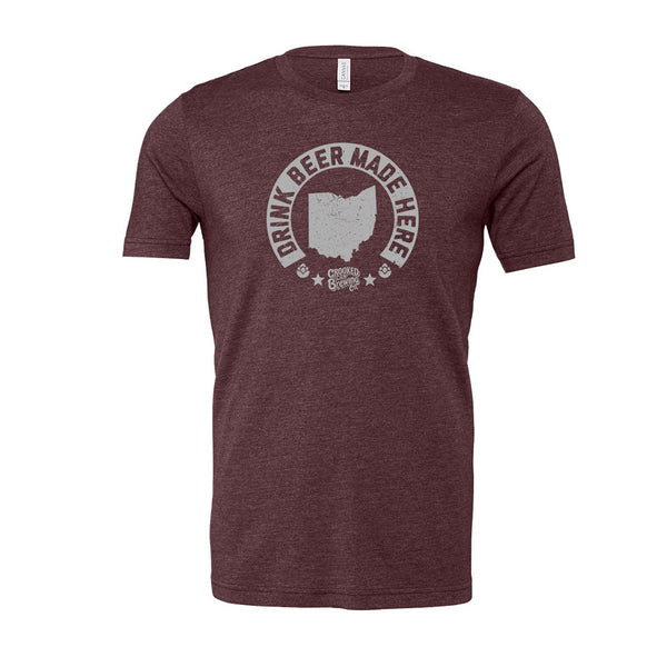 Crooked Can - Drink Beer Made Here Collab - Unisex T-Shirt