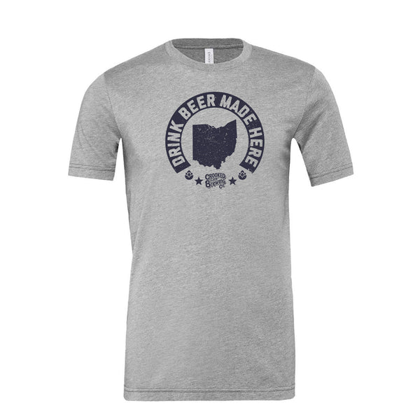 Crooked Can - Drink Beer Made Here Collab - Unisex T-Shirt