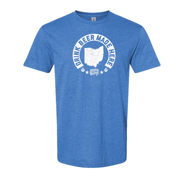 Crooked Can - Drink Beer Made Here Collab - Unisex T-Shirt
