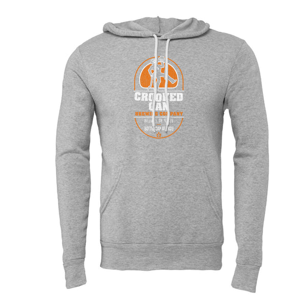 Crooked Can Oval Highstepper - Orange-White Logo Hoodie