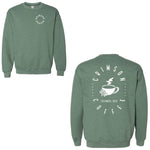 Crimson Coffee - Oval Logo - Unisex fleece Sweatshirt