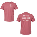Crooked Can - Be Nice Pet Dogs - Unisex Blend T-Shirt