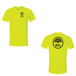 DLL LANDSCAPING - Safety Green - Short Sleeve Performance T-Shirt