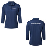 Empora Title - Womens Three-Quarter Sleeve Polo