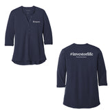 Empora Title - Womens UV Pique Henley