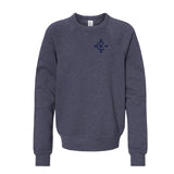 YOUTH - KAWAGA - Fleece Crewneck PKL - Embroidered Sweatshirt