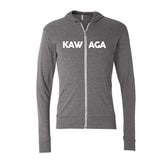 KAWAGA - Triblend Lightweight Full-Zip - Unisex Hoodie