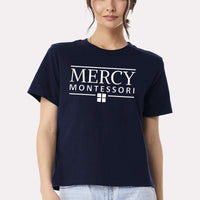 Mercy Montessori - Women's Heavyweight Boxy T-Shirt