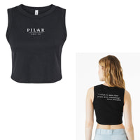 Pilar - Hemingway quote - Womens Baby Rib Crop