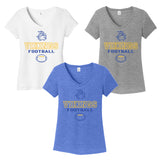 ADULT - Vikings Football - Collegiate - Womens Vneck