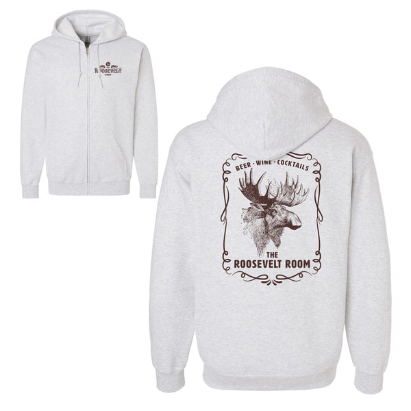 Roosevelt Room - Moose Head - Unisex Zip Hood