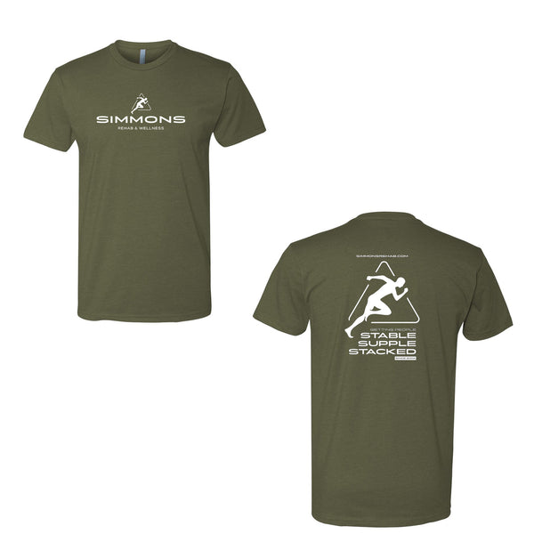 Simmons Rehab - Dual logo - Soft Blend T-Shirt