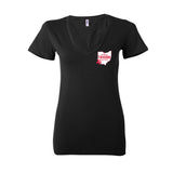 OH IO Worthington Tavern -  Womens Fit VNECK T-Shirt
