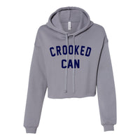 Crooked Can Athletic Navy Ink - Crop Fleece Hoodie