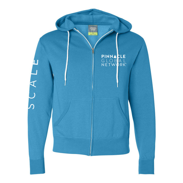 PGN - SCALE- Turquoise Unisex Zip Up