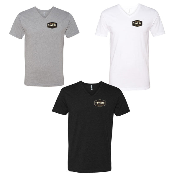 Worthington Tavern - Front Logo - Unisex blend VNECK T-Shirt