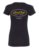 aliveOne Women's Short Sleeve Tee (Black)