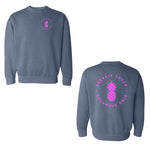 Brekkie Logo Pink - Unisex Garment-Dyed Sweatshirt