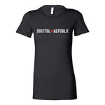 Bristol Republic - Line Logo - Womens Slim Fit T-Shirt